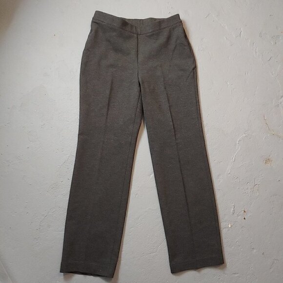 Alison Daley Trouser Pants Petite size S Gray Comfort Fit Straight Leg NEW - Picture 3 of 5
